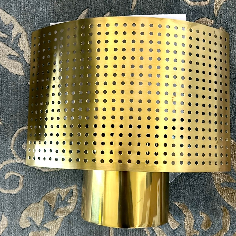 1 Perforated wall sconce